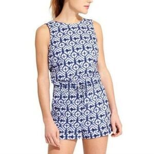 Athleta Printed Short Crossback Romper XL tank SPF featherweight quick drying